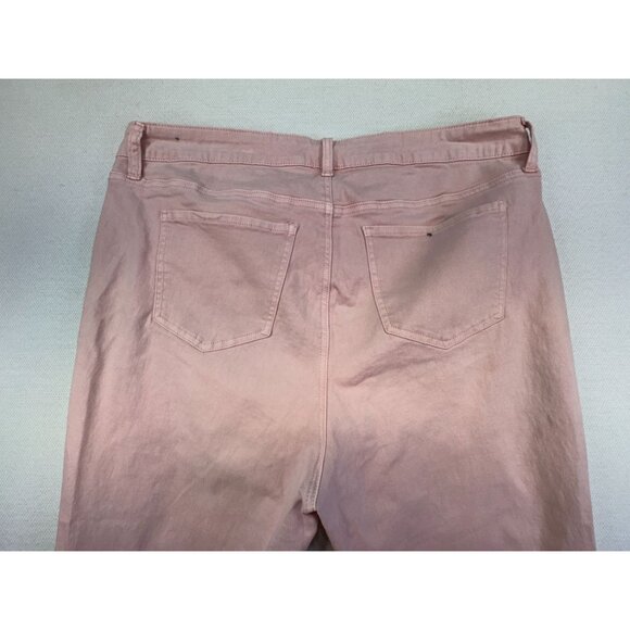 Hydraulic Womens Nolita Slim Straight Crop Jeans 18W Cotton/Spandex Pink - Picture 11 of 12